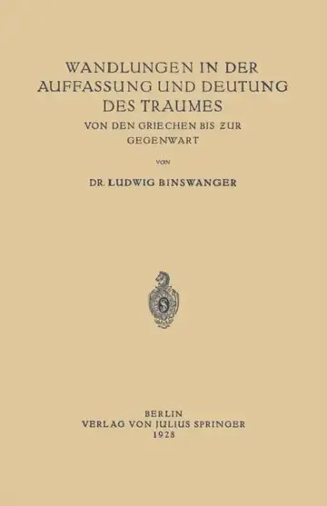 Cover of Wandlungen in Der Auffassung Und Deutung Des Traumes