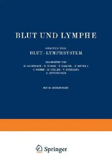 Cover of Blut Und Lymphe