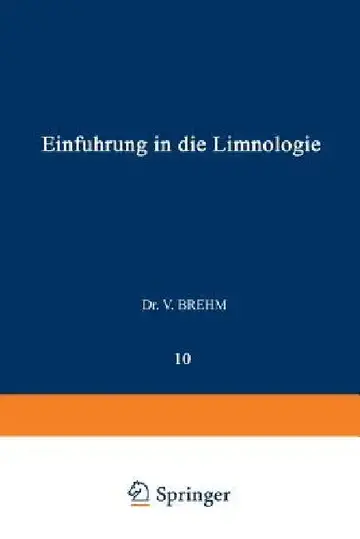 Cover of Einführung in Die Limnologie