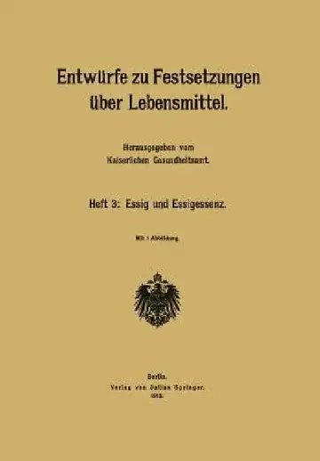 Cover of Entwürfe Zu Festsetzungen Über Lebensmittel