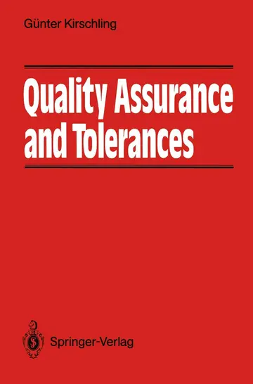 Cover of Quality Assurance and Tolerance