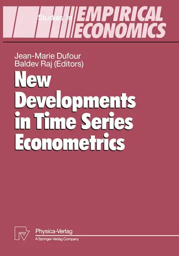 Cover of New Developments in Time Series Econometrics