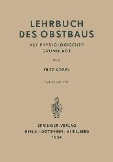 Cover of Lehrbuch Des Obstbaus Auf Physiologischer Grundlage