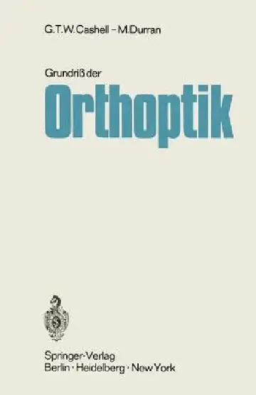 Cover of Grundriß Der Orthoptik