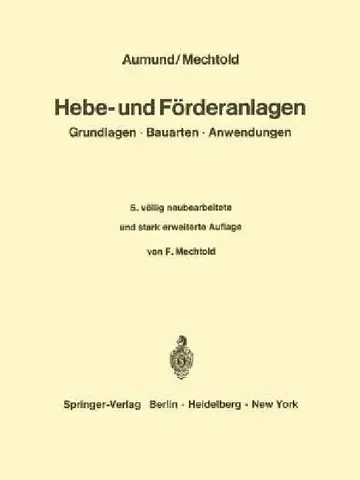 Cover of Hebe- Und Förderanlagen