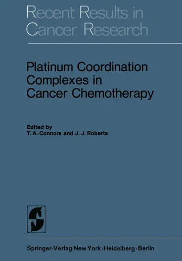 Cover of Platinum Coordination Complexes in Cancer Chemotherapy