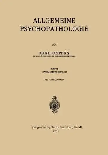 Cover of Allgemeine Psychopathologie