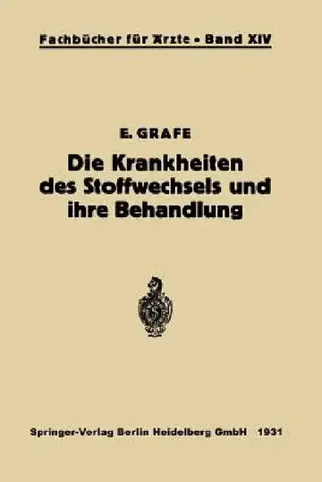 Cover of Die Krankheiten Des Stoffwechsels Und Ihre Behandlung