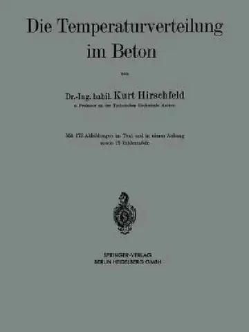 Cover of Die Temperaturverteilung Im Beton