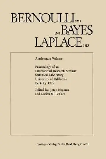 Cover of Bernoulli 1713, Bayes 1763, Laplace 1813