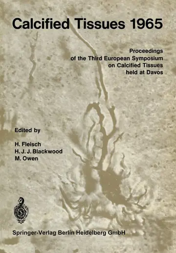 Cover of Calcified Tissues 1965