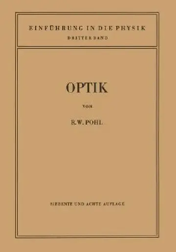 Cover of Einführung in Die Optik