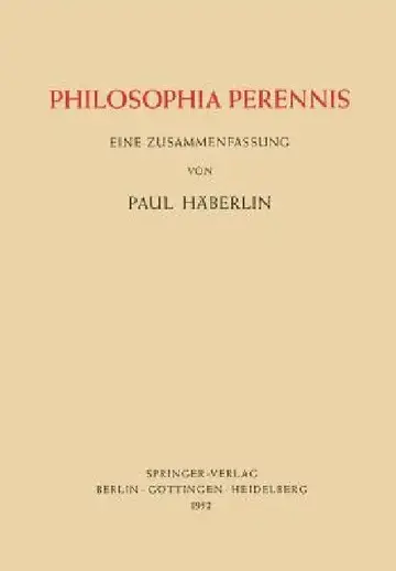 Cover of Philosophia Perennis