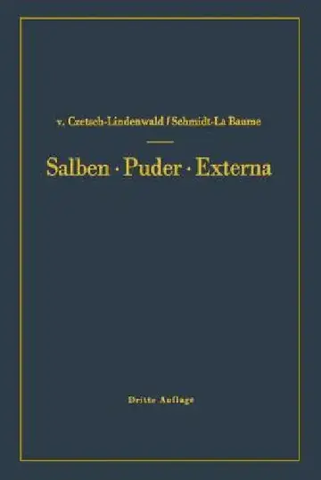 Cover of Salben - Puder - Externa
