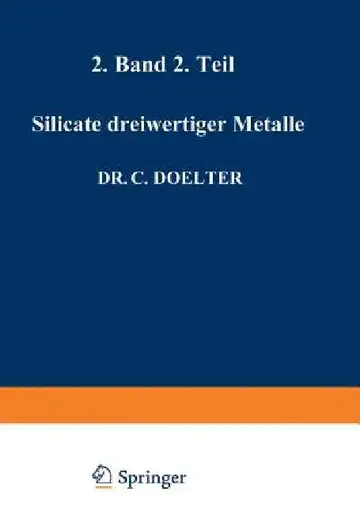 Cover of Silicate Dreiwertiger Metalle