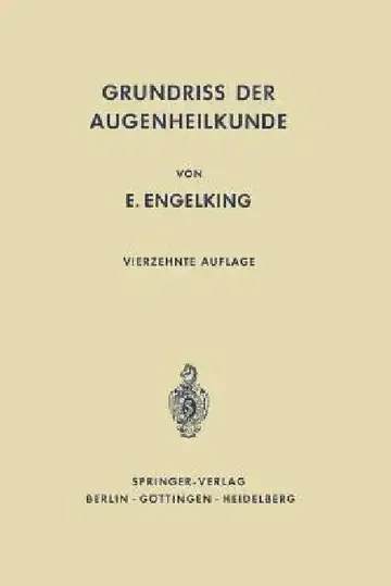 Cover of Grundriß Der Augenheilkunde Für Studierende