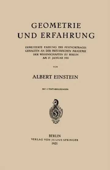 Cover of Geometrie und Erfahrung