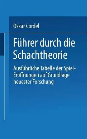 Cover of Führer Durch Die Schachtheorie