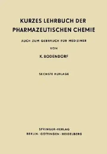 Cover of Kurzes Lehrbuch Der Pharmazeutischen Chemie