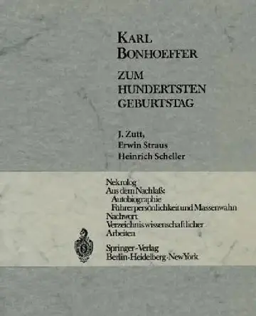 Cover of Karl Bonhoeffer
