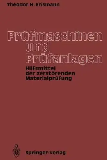 Cover of Prüfmaschinen Und Prüfanlagen