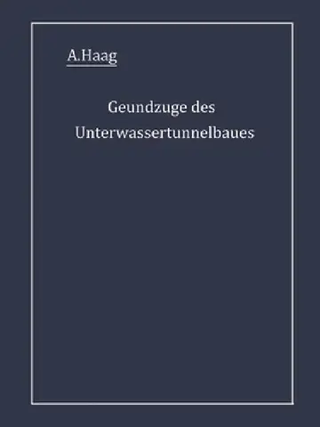 Cover of Grundzüge des Unterwassertunnelbaues