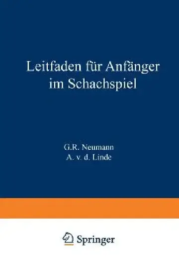 Cover of Leitfaden Für Anfänger Im Schachspiel