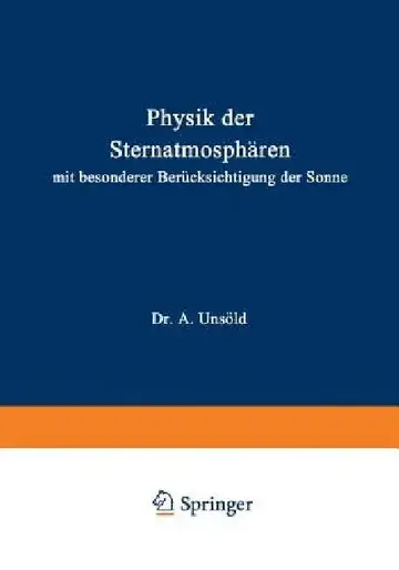 Cover of Physik Der Sternatmosphären