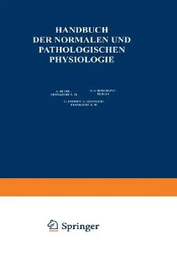 Cover of Physiologie Und Pathologie Der Hormonorgane; Regulation Von Wachstum Und Entwicklung; Die Verdauung ALS Ganzes; Die Ernährung Des Menschen ALS Ganzes;