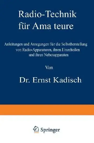 Cover of Radio-Technik Für Amateure