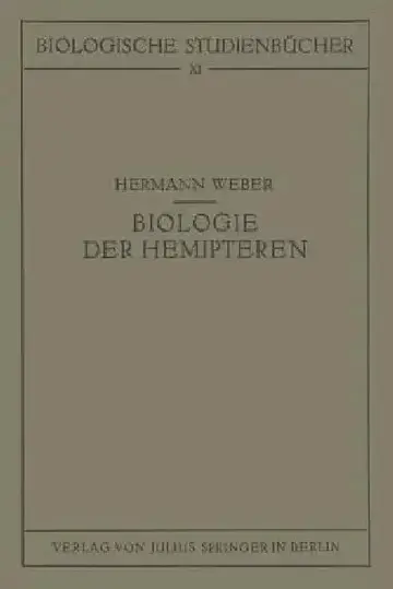 Cover of Biologie Der Hemipteren