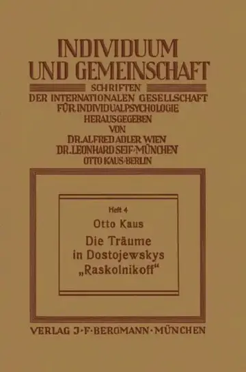 Cover of Die Träume in Dostojewskys "Raskolnikoff"