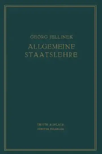 Cover of Allgemeine Staatslehre