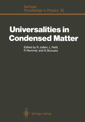 Cover of Universalities in Condensed Matter