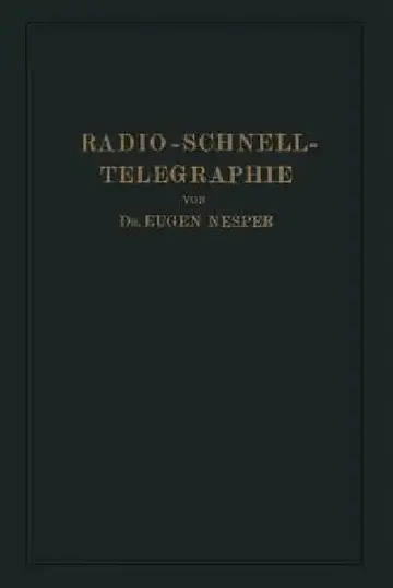 Cover of Radio-Schnelltelegraphie