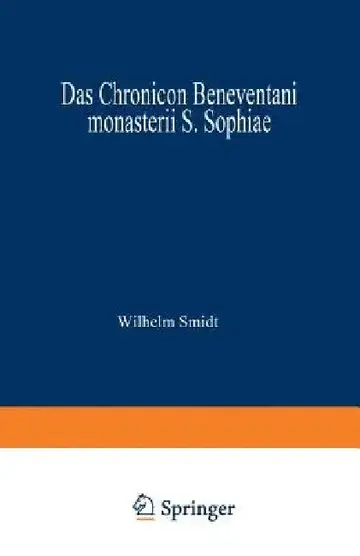 Cover of Das Chronicon Beneventani Monasterii S. Sophiae