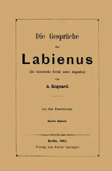 Cover of Die Gespräche des Labienus