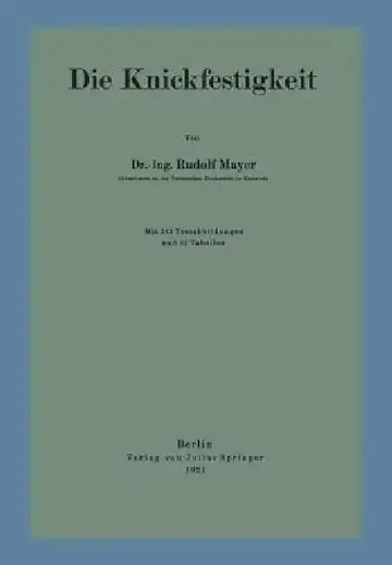 Cover of Die Knickfestigkeit