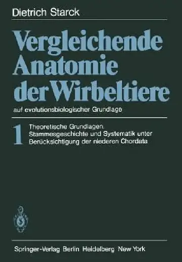 Cover of Vergleichende Anatomie Der Wirbeltiere Auf Evolutionsbiologischer Grundlage