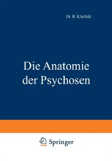Cover of Die Anatomie Der Psychosen
