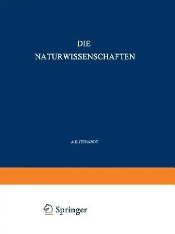 Cover of Die Naturwissenschaften