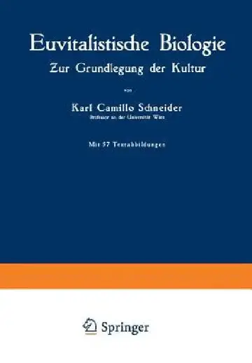 Cover of Euvitalistische Biologie