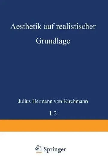 Cover of Aesthetik Auf Realistischer Grundlage