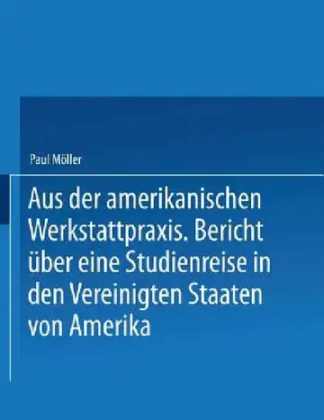 Cover of Aus Der Amerikanischen Werkstattpraxis