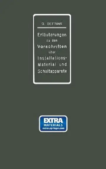 Cover of Erläuterungen Zu Den Vorschriften Für Die Konstruktion Und Prüfung Von Installationsmaterial, Den Vorschriften Für Die Konstruktion Und Prüfung Von Sc