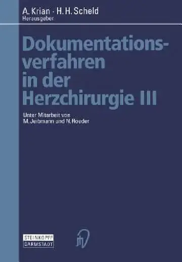 Cover of Dokumentationsverfahren in Der Herzchirurgie III