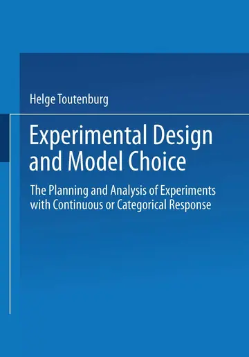 Cover of Experimental Design and Model Choice