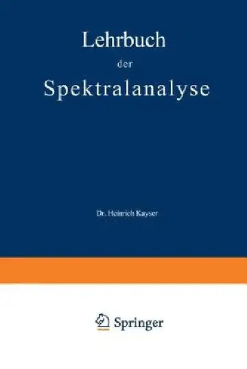 Cover of Lehrbuch Der Spektralanalyse