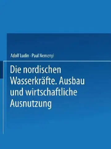 Cover of Die Nordischen Wasserkräfte