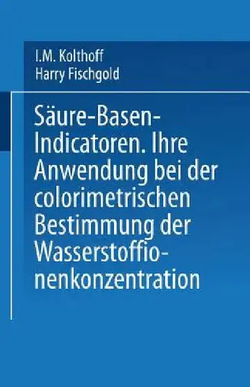 Cover of Säure -- Basen -- Indicatoren